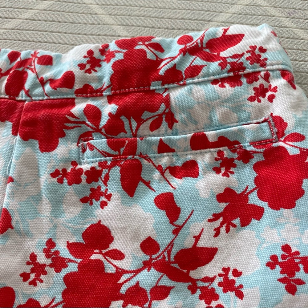 Janie and Jack Red & Blue Floral Shorts Girl’s Size 7 - Picture 7 of 7